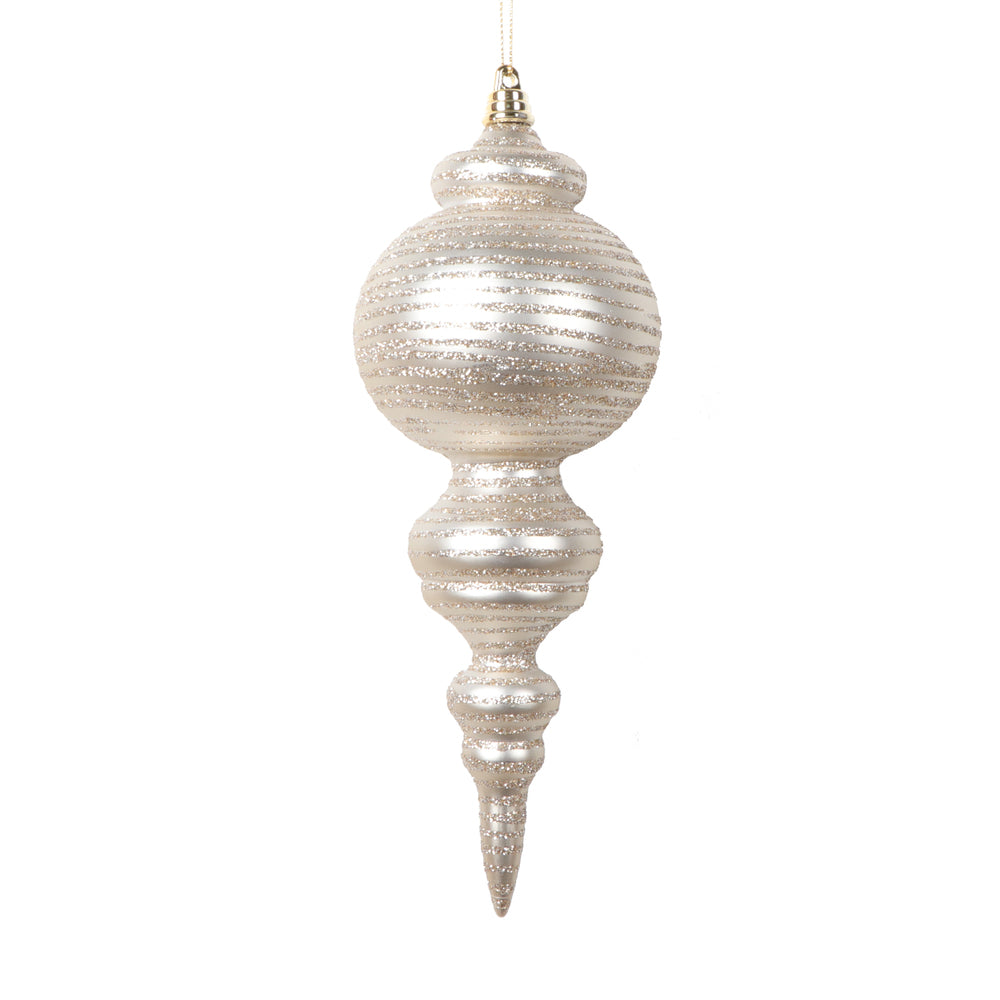 10" Matte Oat Finial Ornament