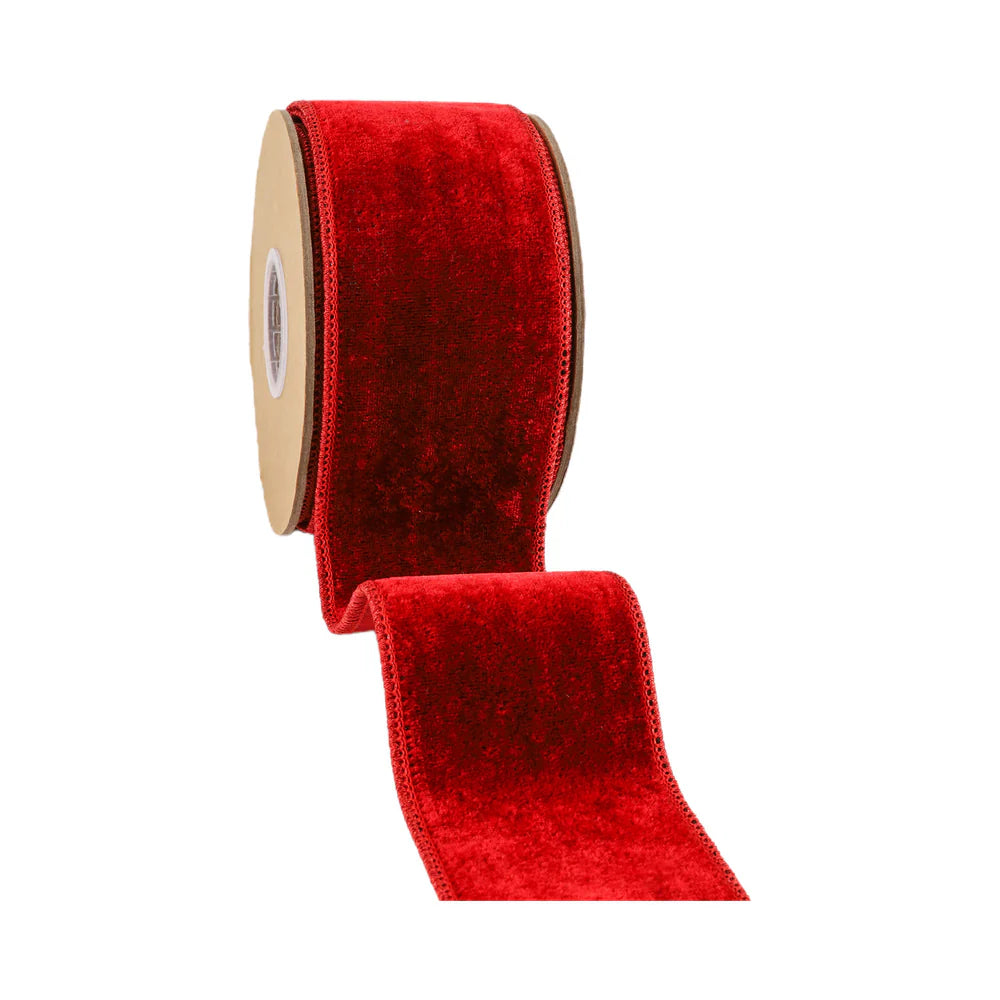 2 1/2" Wired Premium Velvet Ribbon