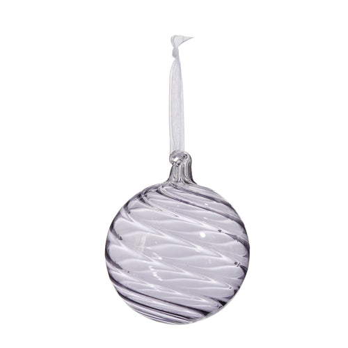 4" Purple Blown Glass Ornament