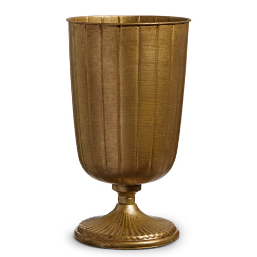 12" Antique Gold Vase