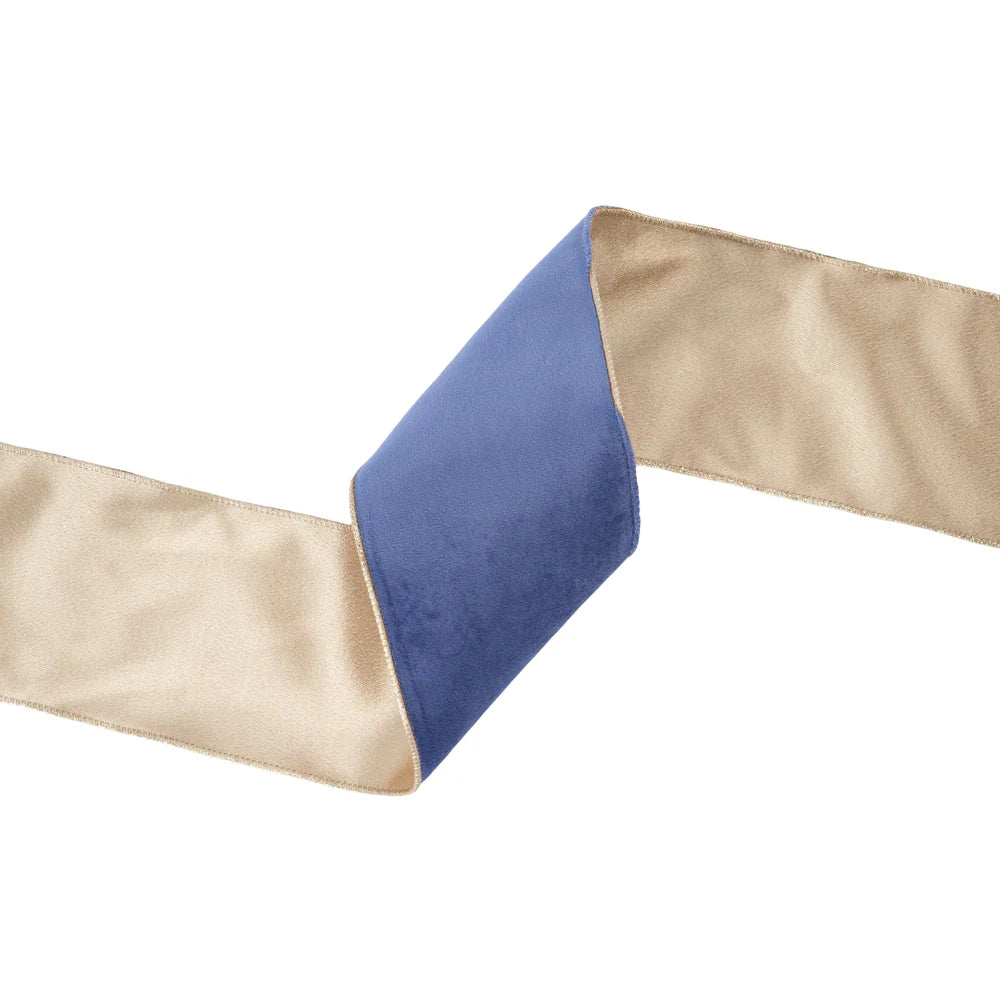 4" Reversible Classic Velvet Wired Ribbon