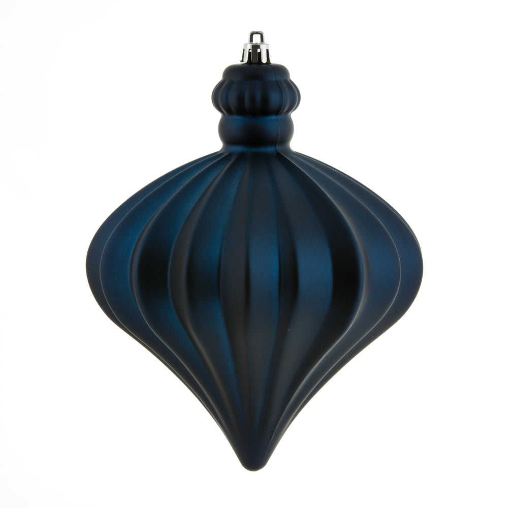 6" Midnt Blue Matte Onion Drop