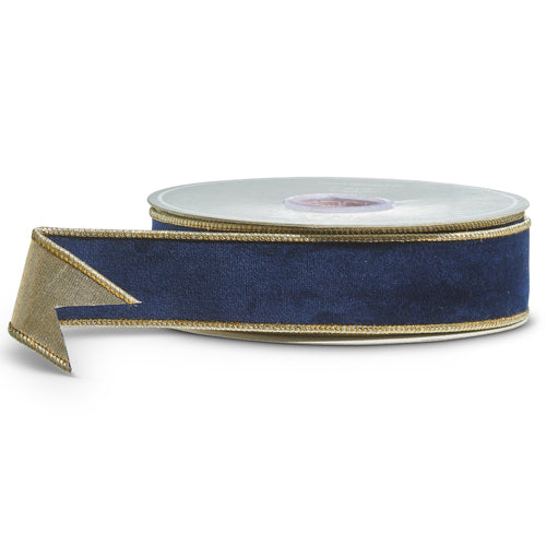 1.5” Navy Velvet Ribbon