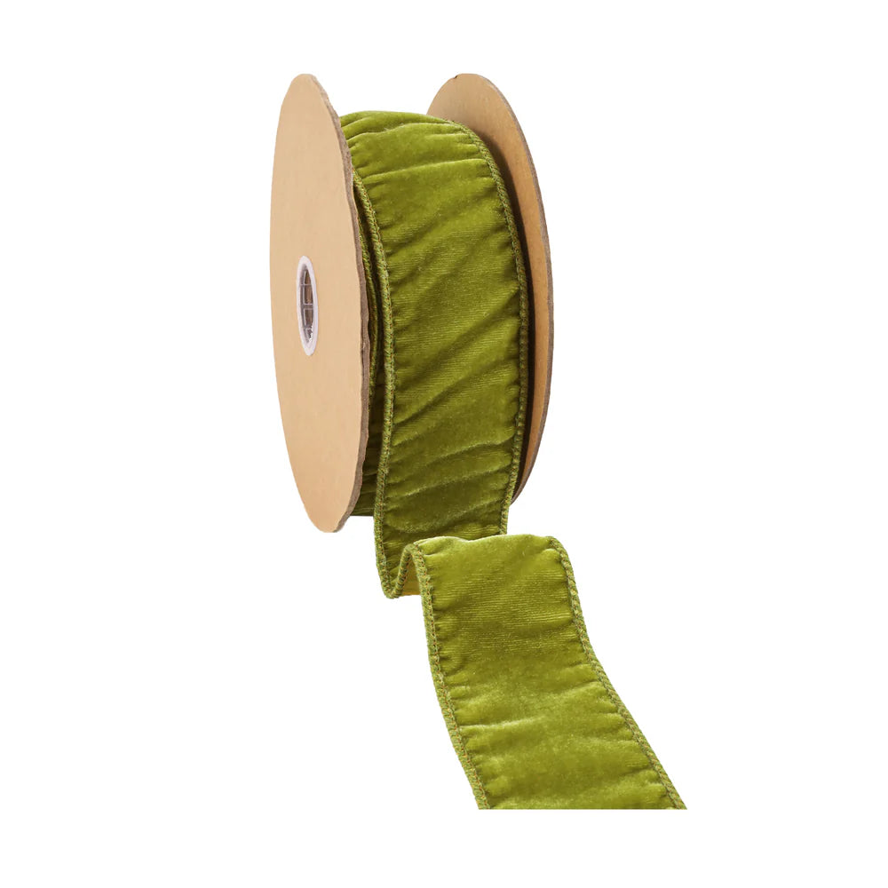 2 1/2" Wired Premium Velvet Ribbon w/ Tissue Back