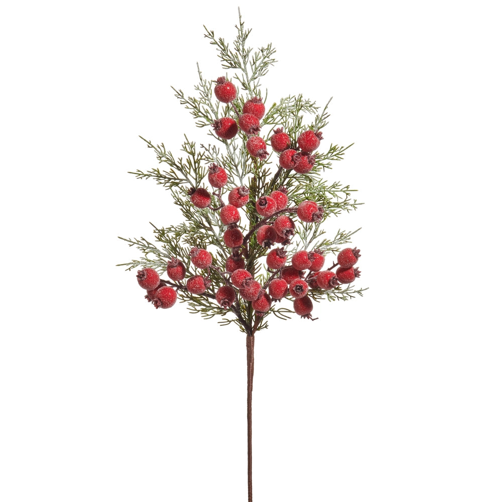 30" Iced Berry Spray