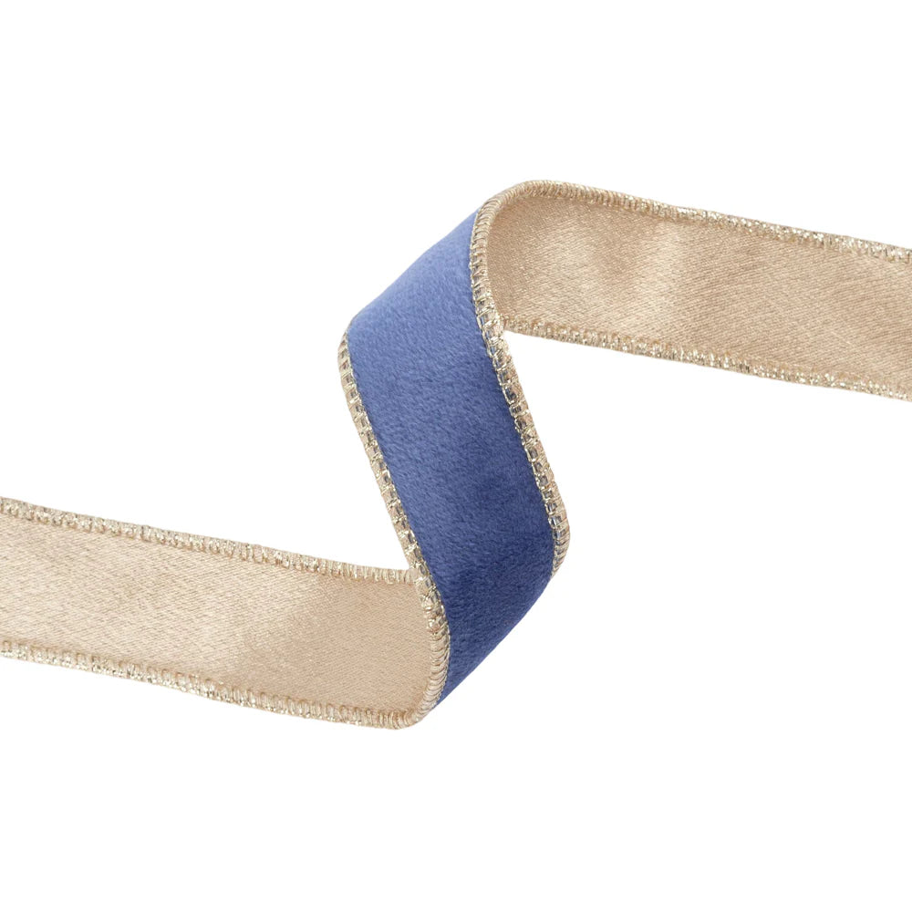 1" Reversible Classic Velvet Wired Ribbon