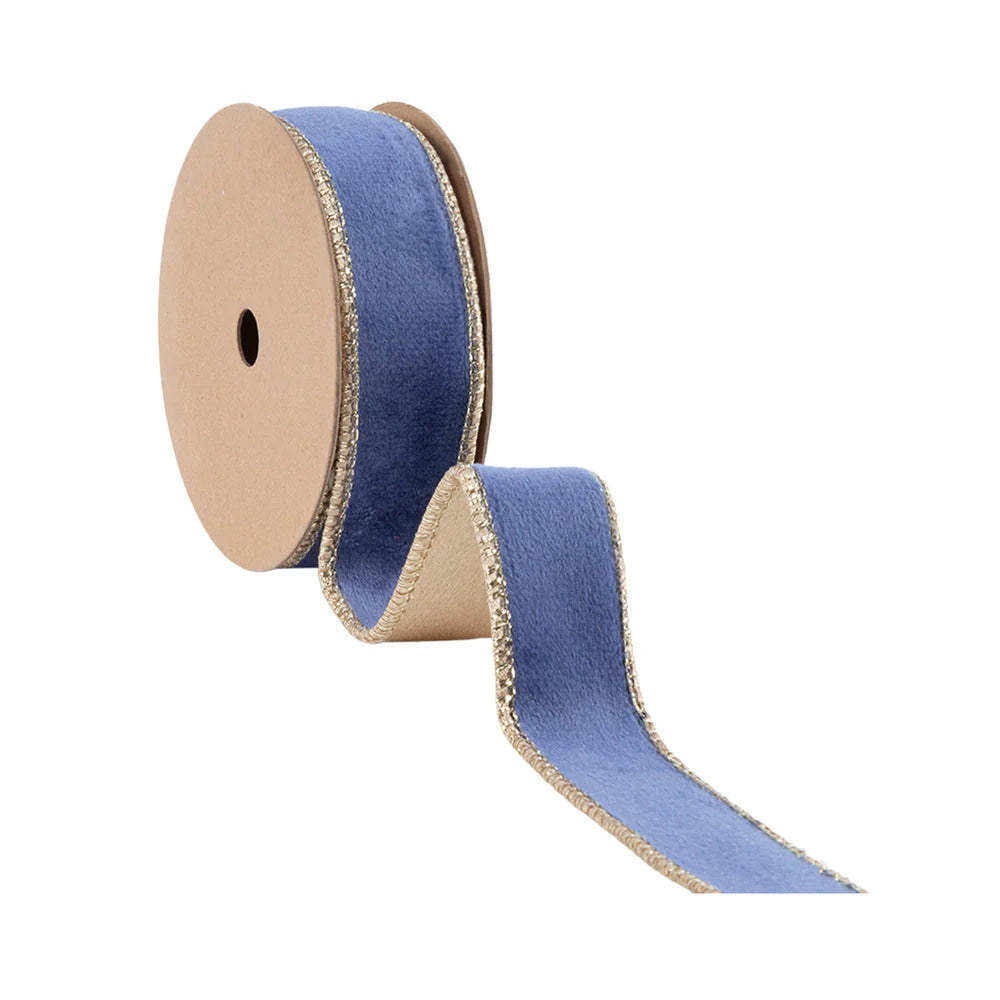 1" Reversible Classic Velvet Wired Ribbon