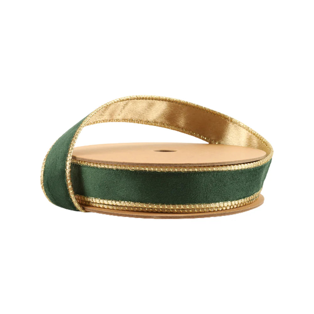 1" Reversible Classic Velvet Wired Ribbon