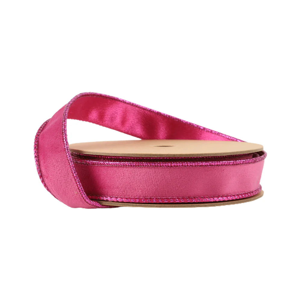 1" Reversible Classic Velvet Wired Ribbon