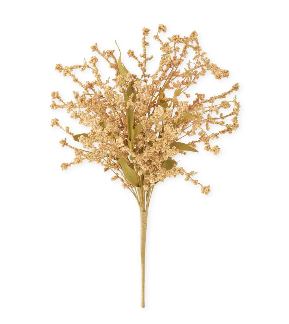 21 Inch Cream Yellow Seed Berry Bush