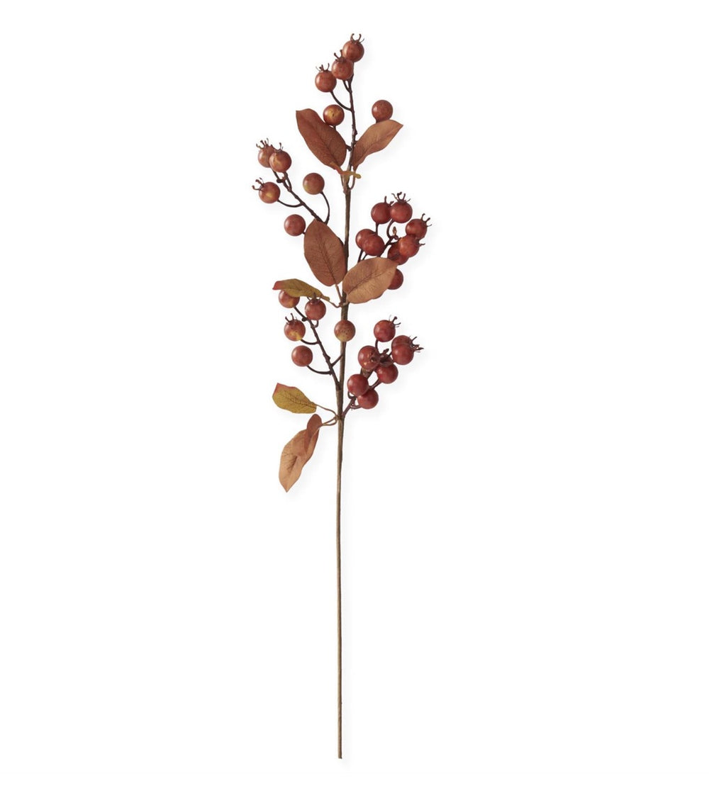 31 Inch Dark Orange Berry Stem