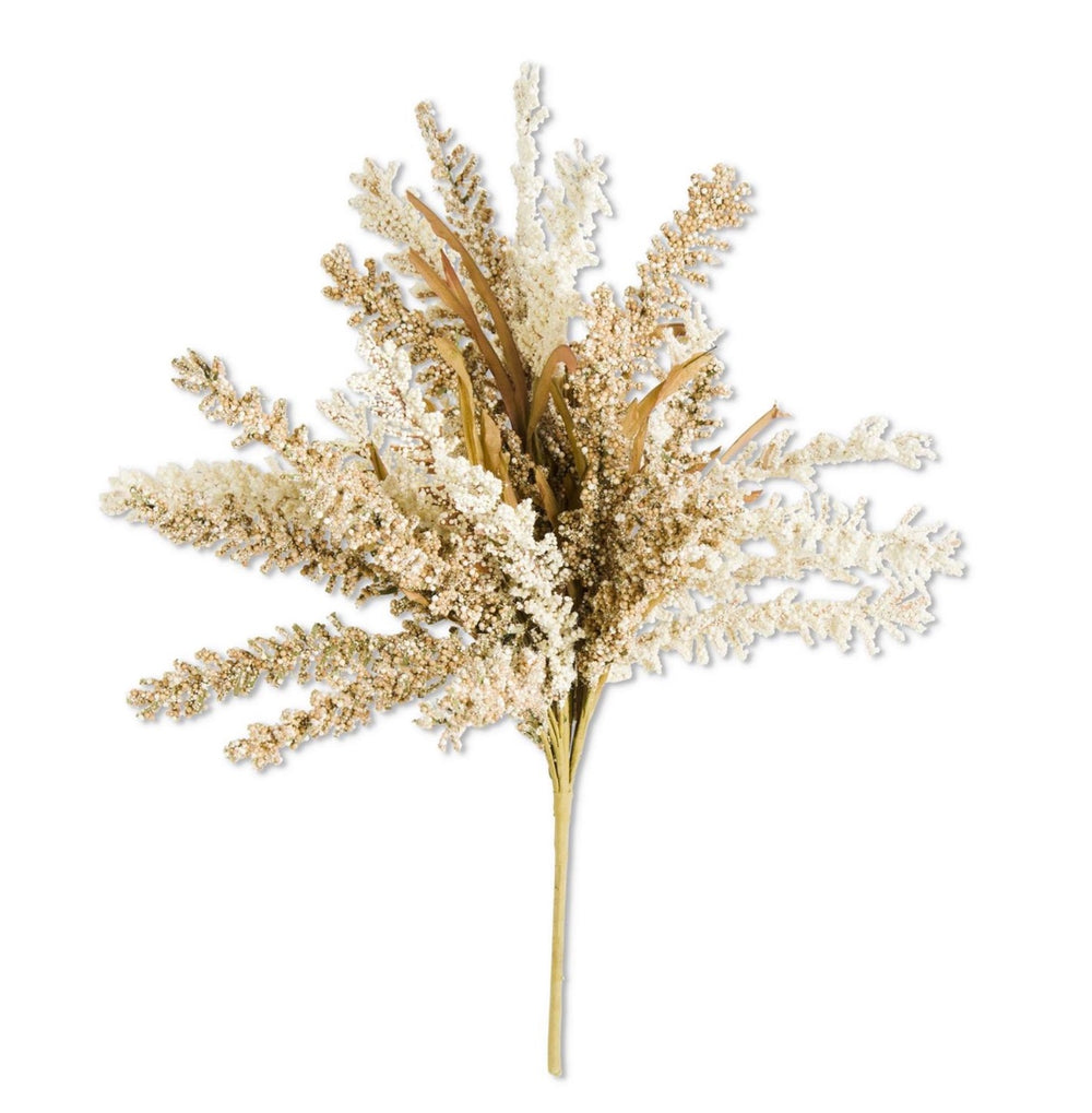 24 Inch Cream & Brown Heather Brush