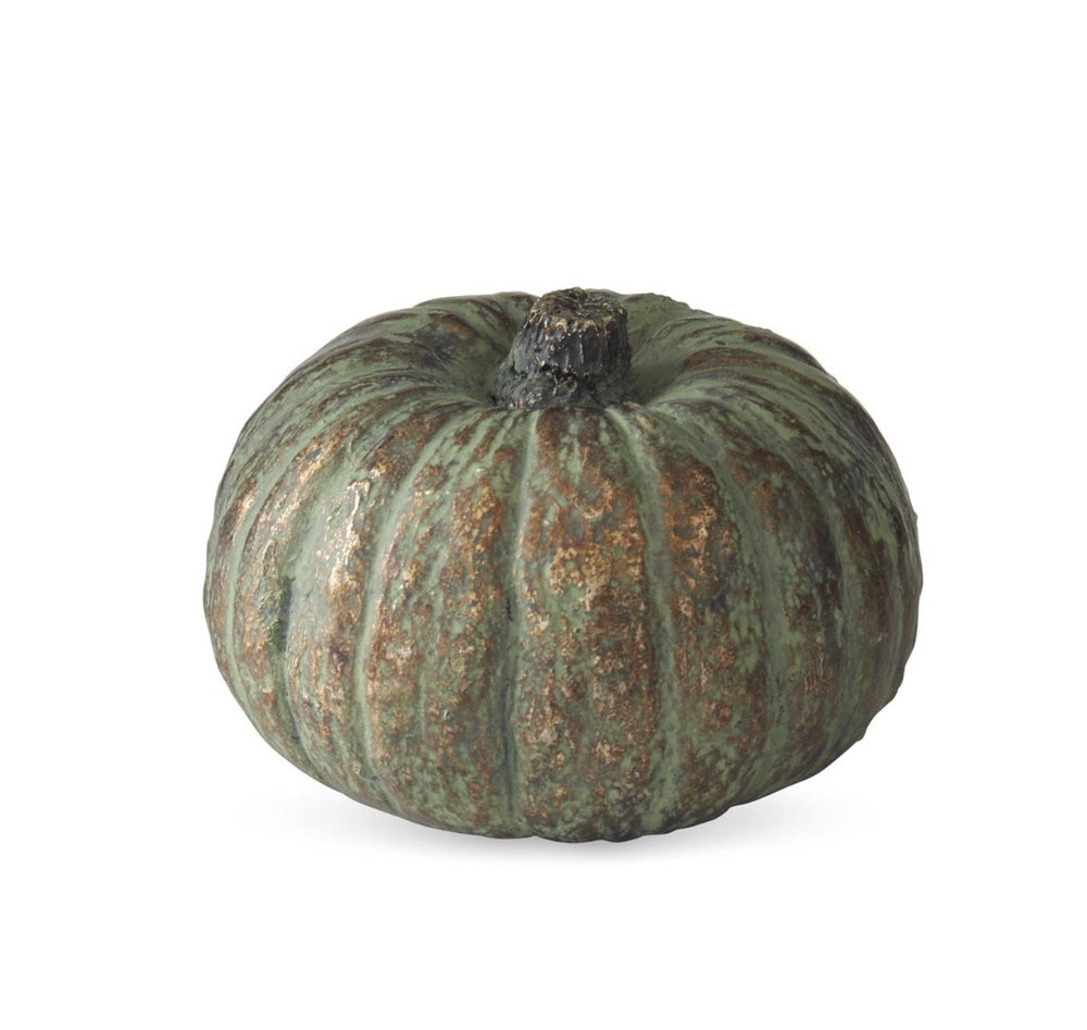 3 Inch Patina Copper Resin Filler Pumpkin