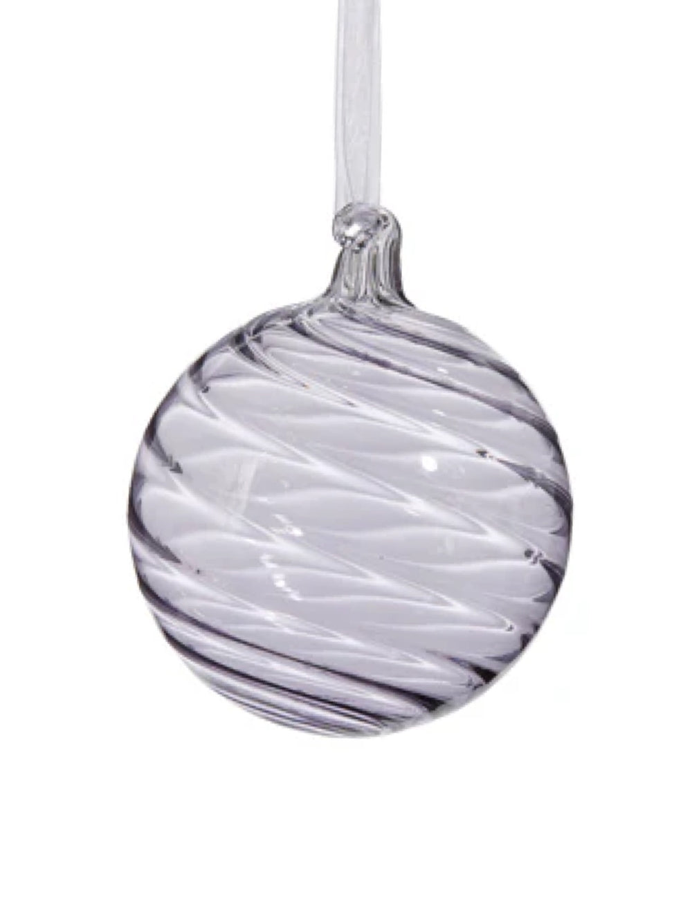 4" Purple Blown Glass Ornament