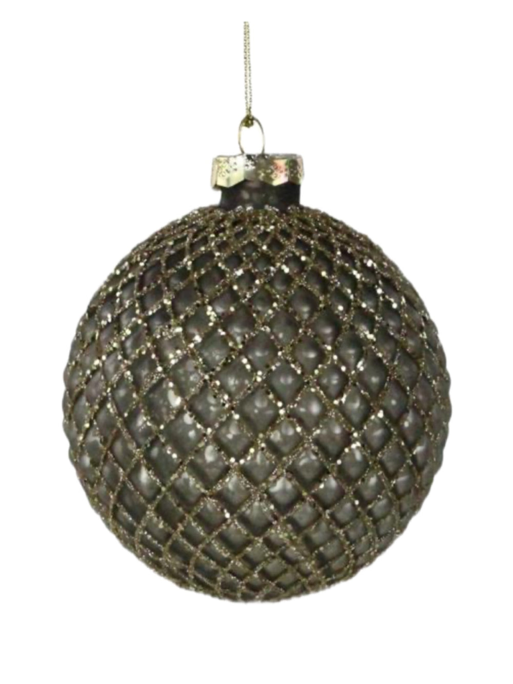 4" Molded Glass Ball Ornament (100mm)