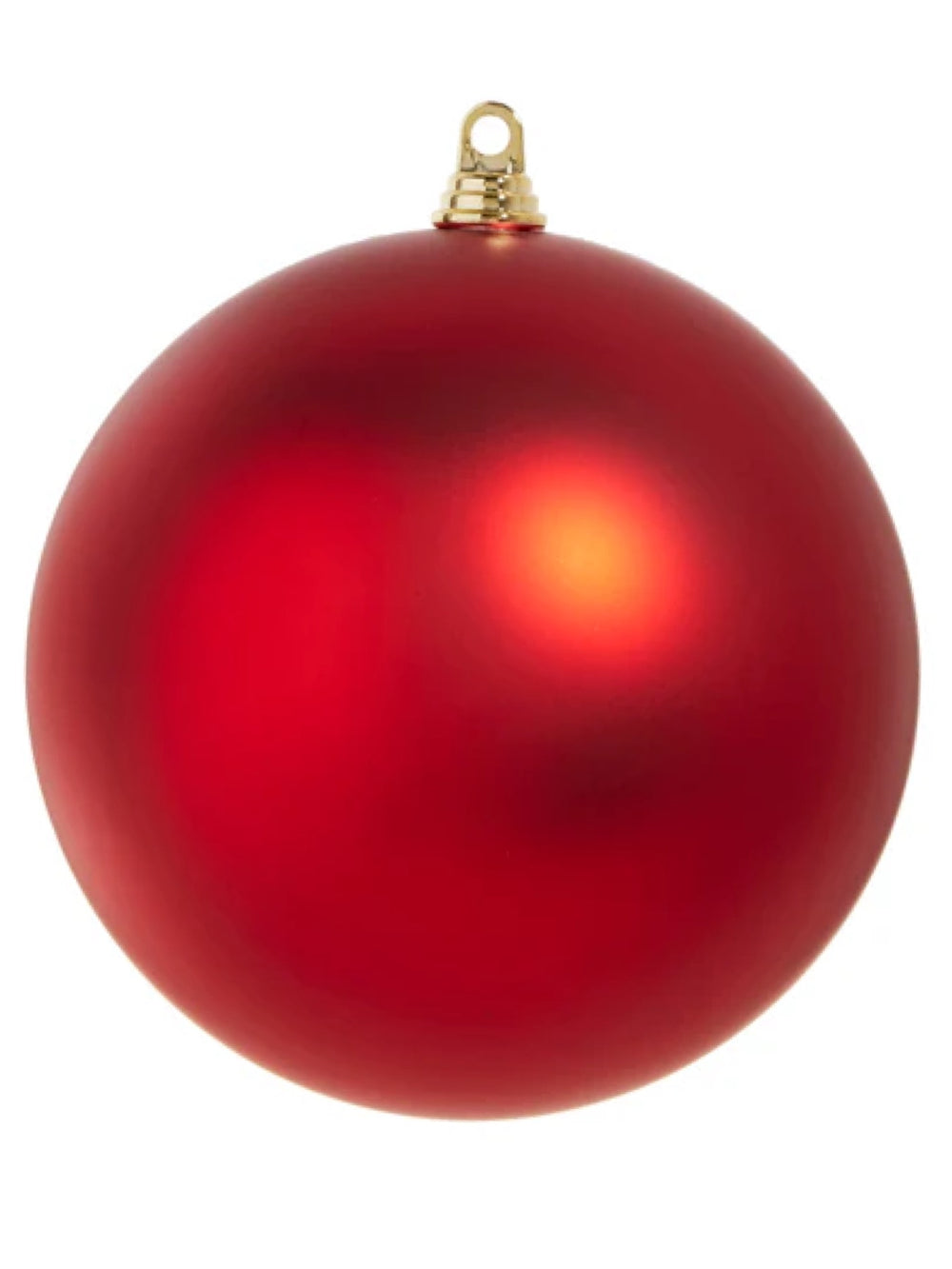 10" Matte Red Ball Ornament