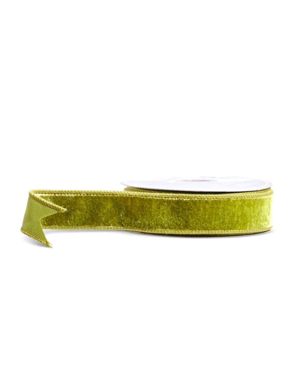 1.5" x 10 Yards Apple Green Velvet Ribbon