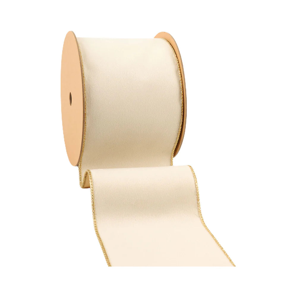 4" Reversible Classic Velvet Wired Ribbon