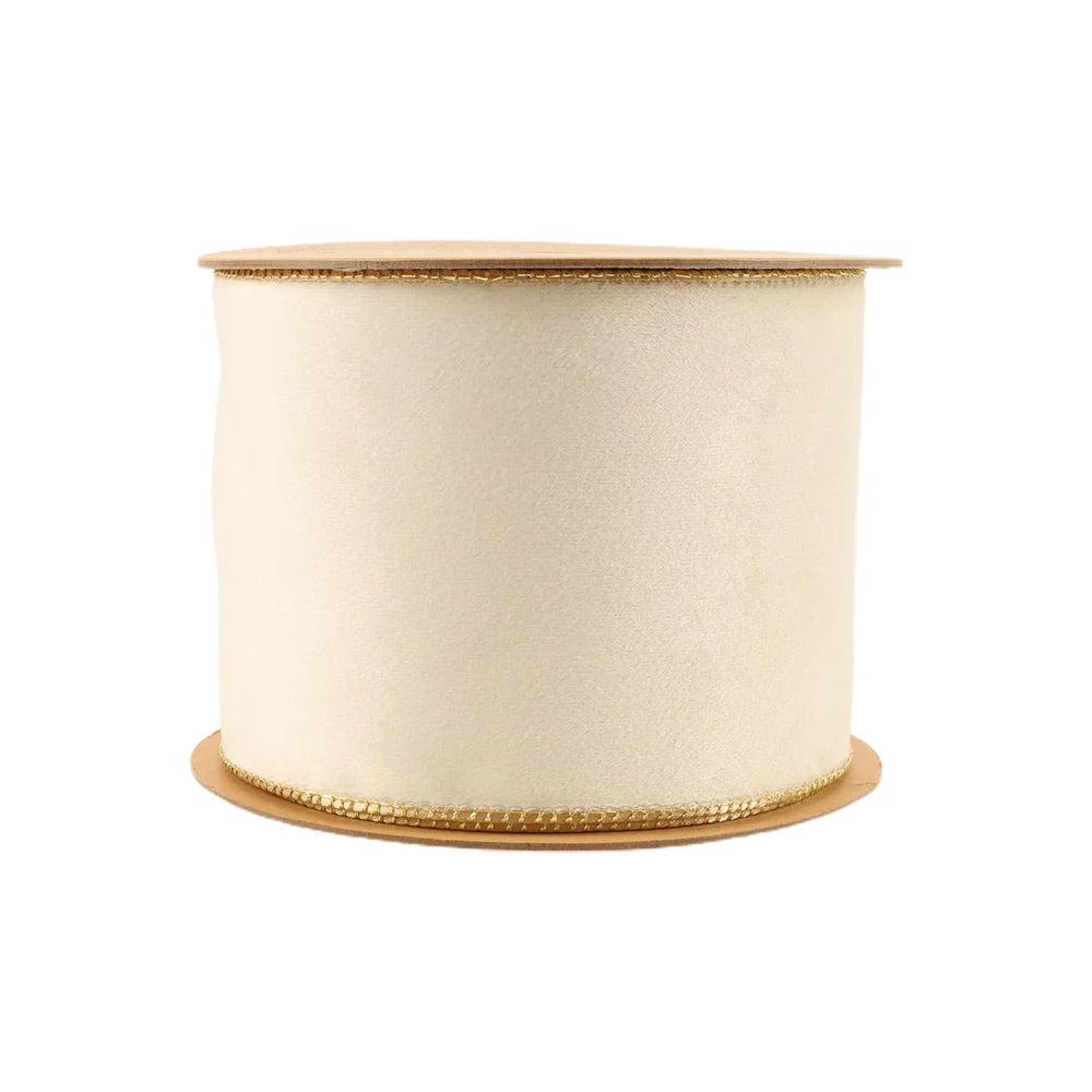 4" Reversible Classic Velvet Wired Ribbon