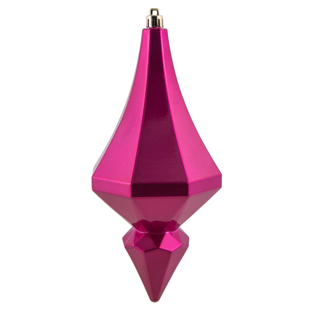 8" Fuchsia Candy Diamond Finial