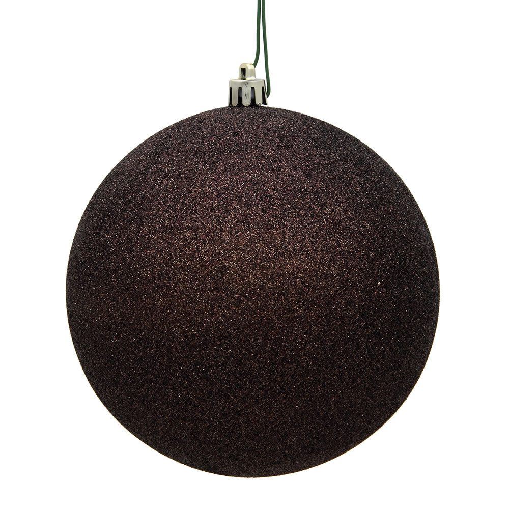 4.75" Chocolate Glitter Ball