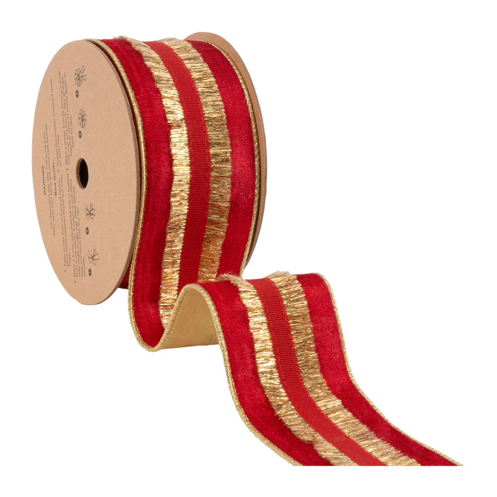 2 1/2" Wired Velvet Ribbon