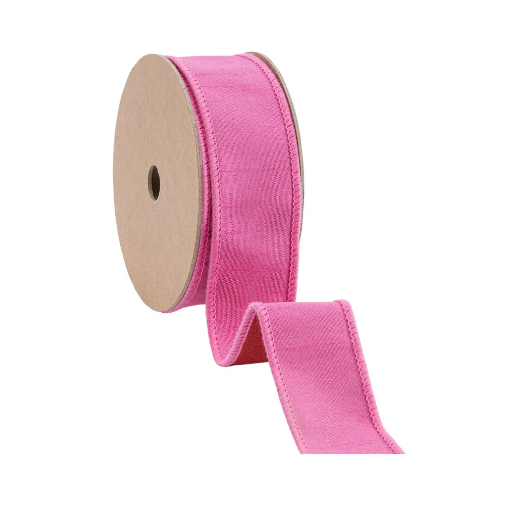 1 1/2" Wired Double-fused Dupioni Ribbon