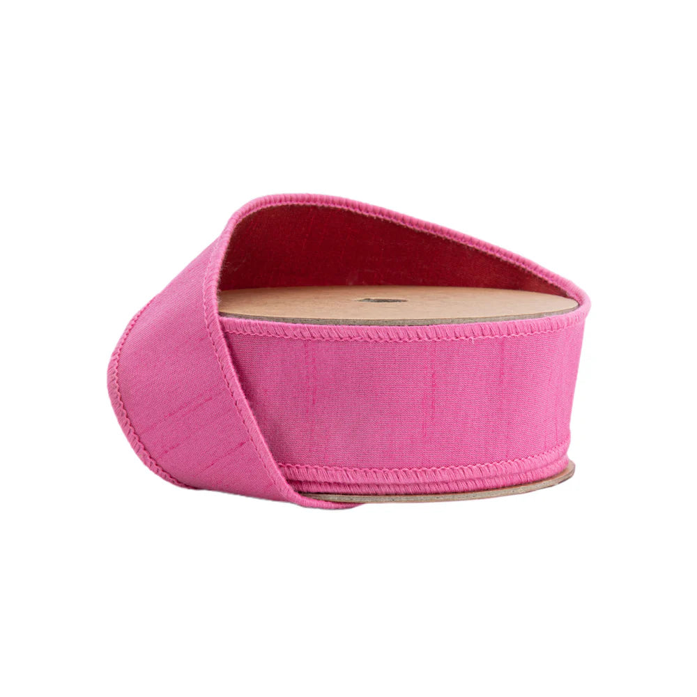 1 1/2" Wired Double-fused Dupioni Ribbon