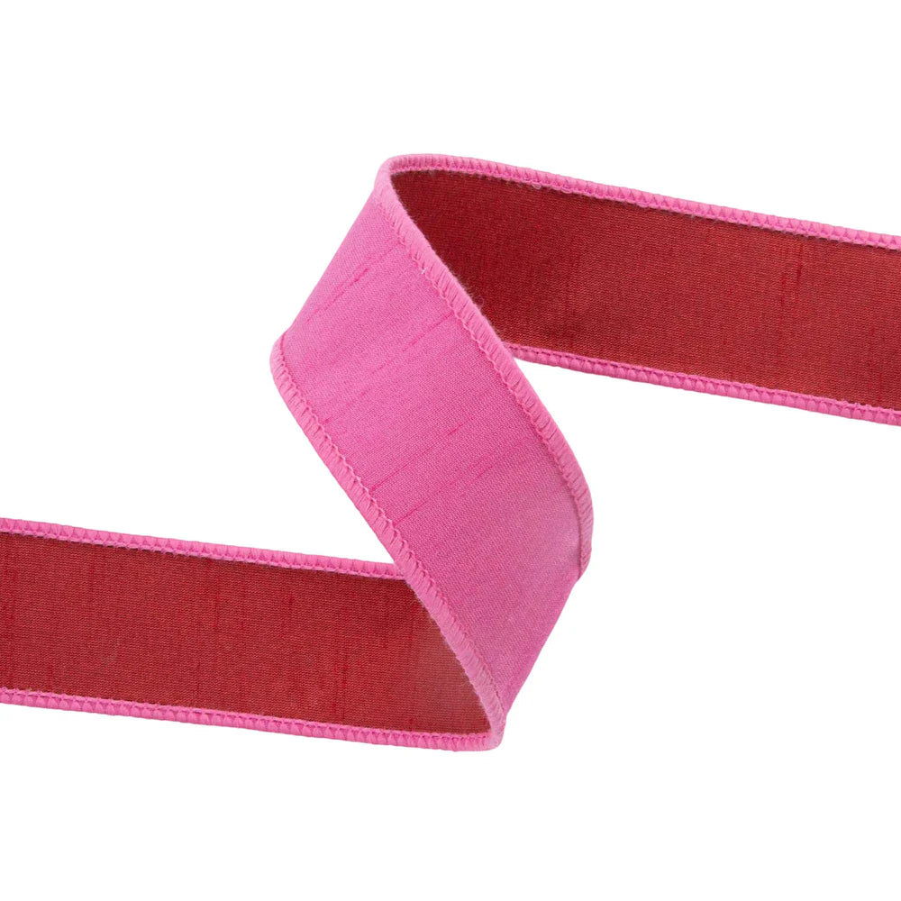 1 1/2" Wired Double-fused Dupioni Ribbon