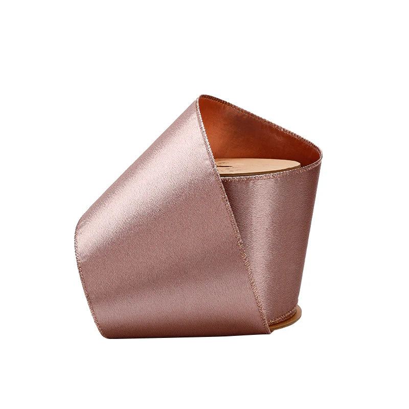 4" Reversible Shimmer/Lurex Wired Ribbon