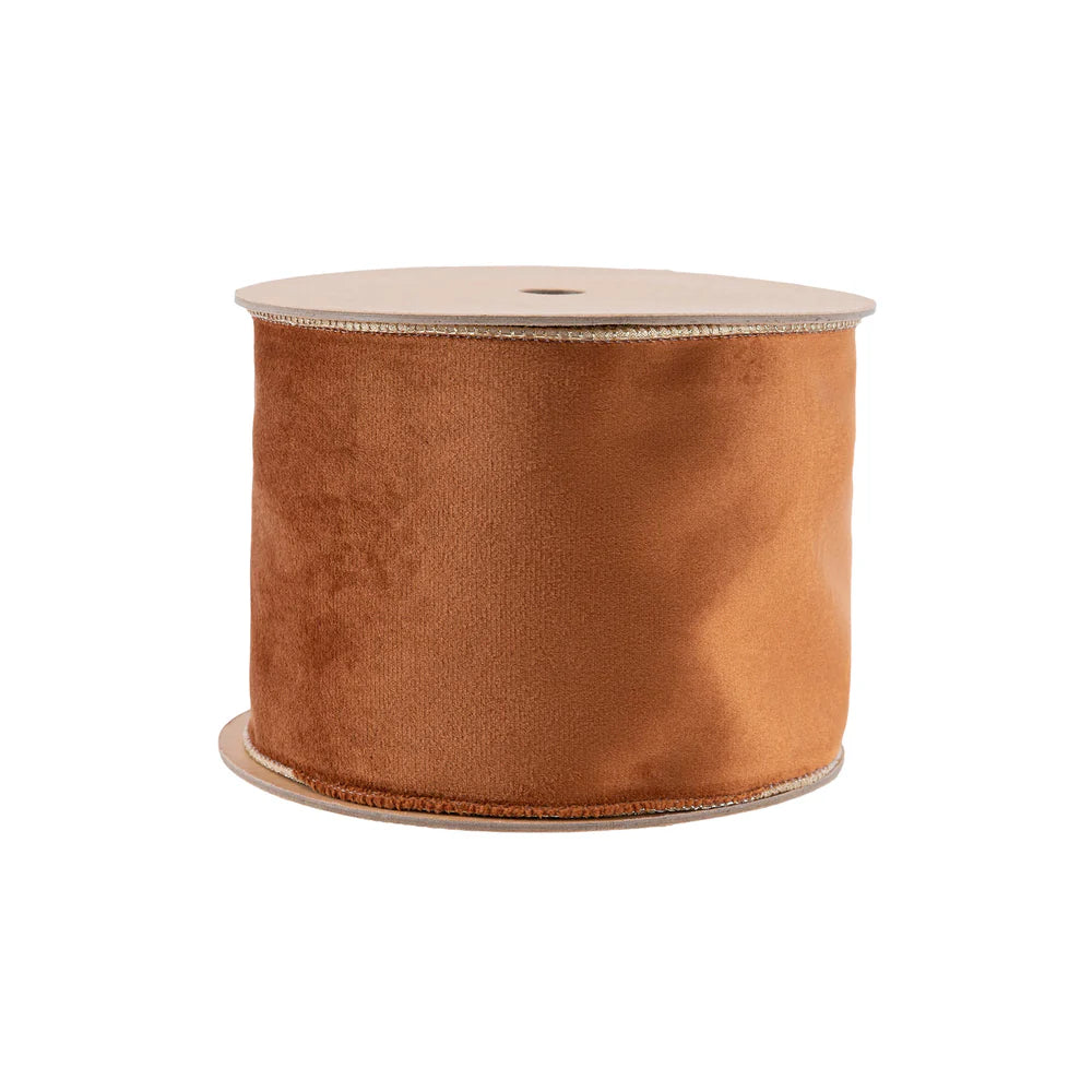 4" Reversible Classic Velvet Wired Ribbon