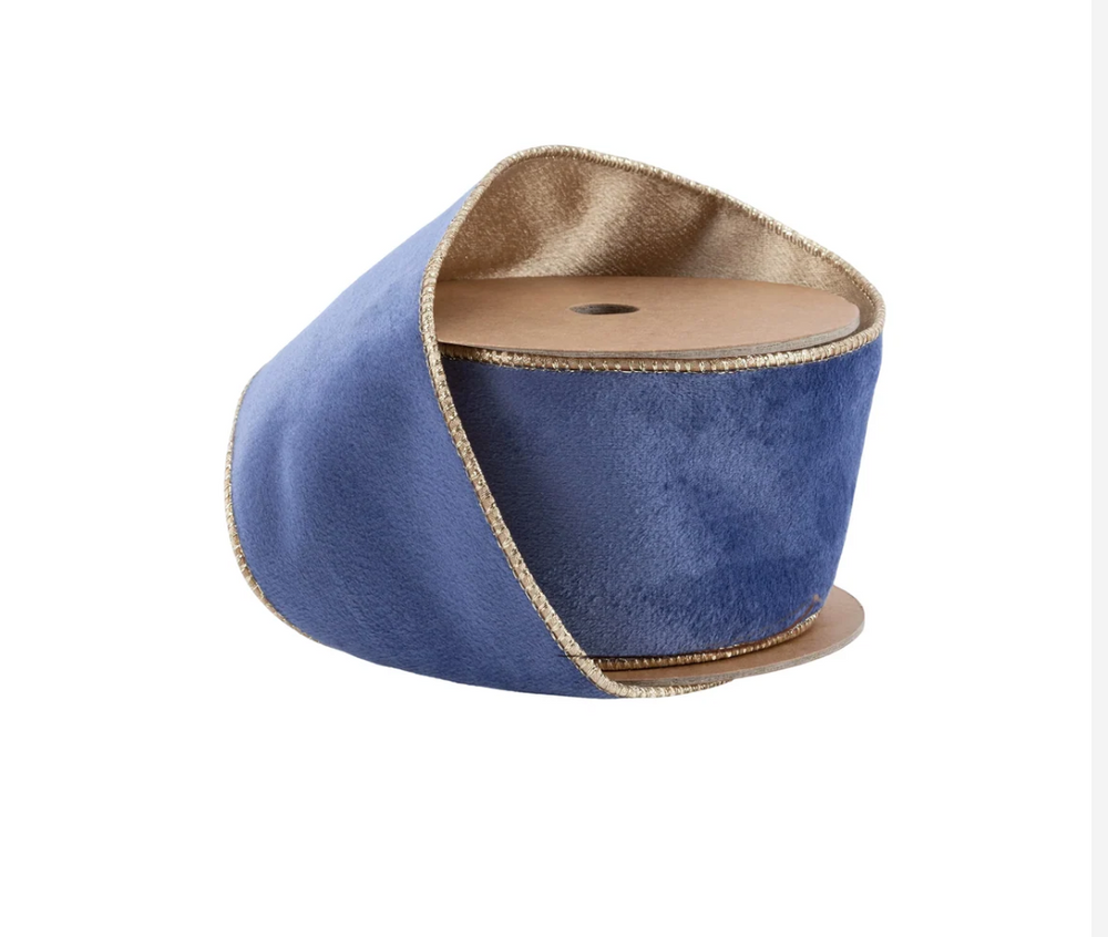 2.5" Reversible Classic Velvet Wired Ribbon
