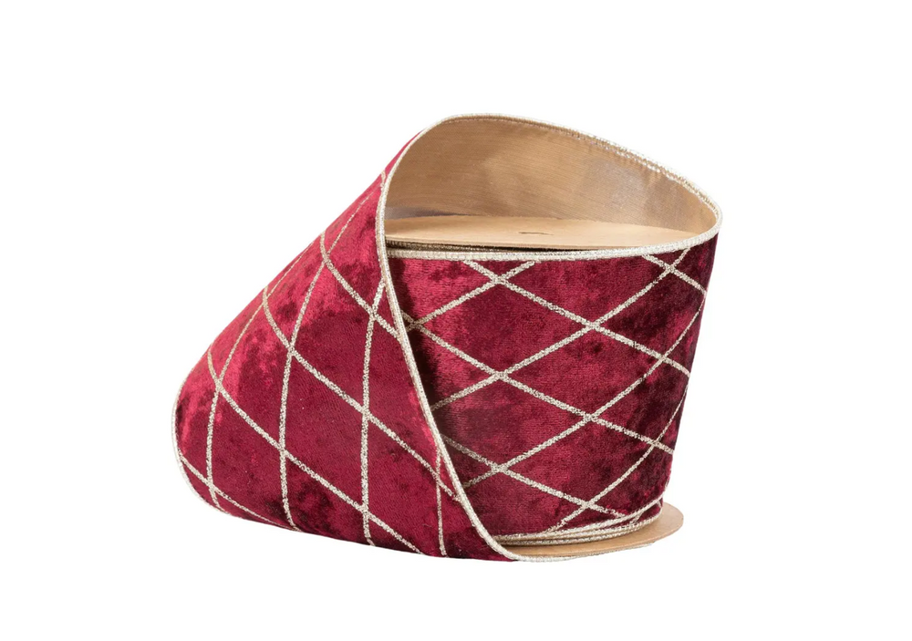 4" Wired Velvet Ribbon