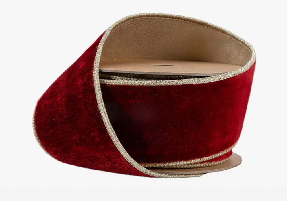 2.5" Wired Premium Velvet Ribbon