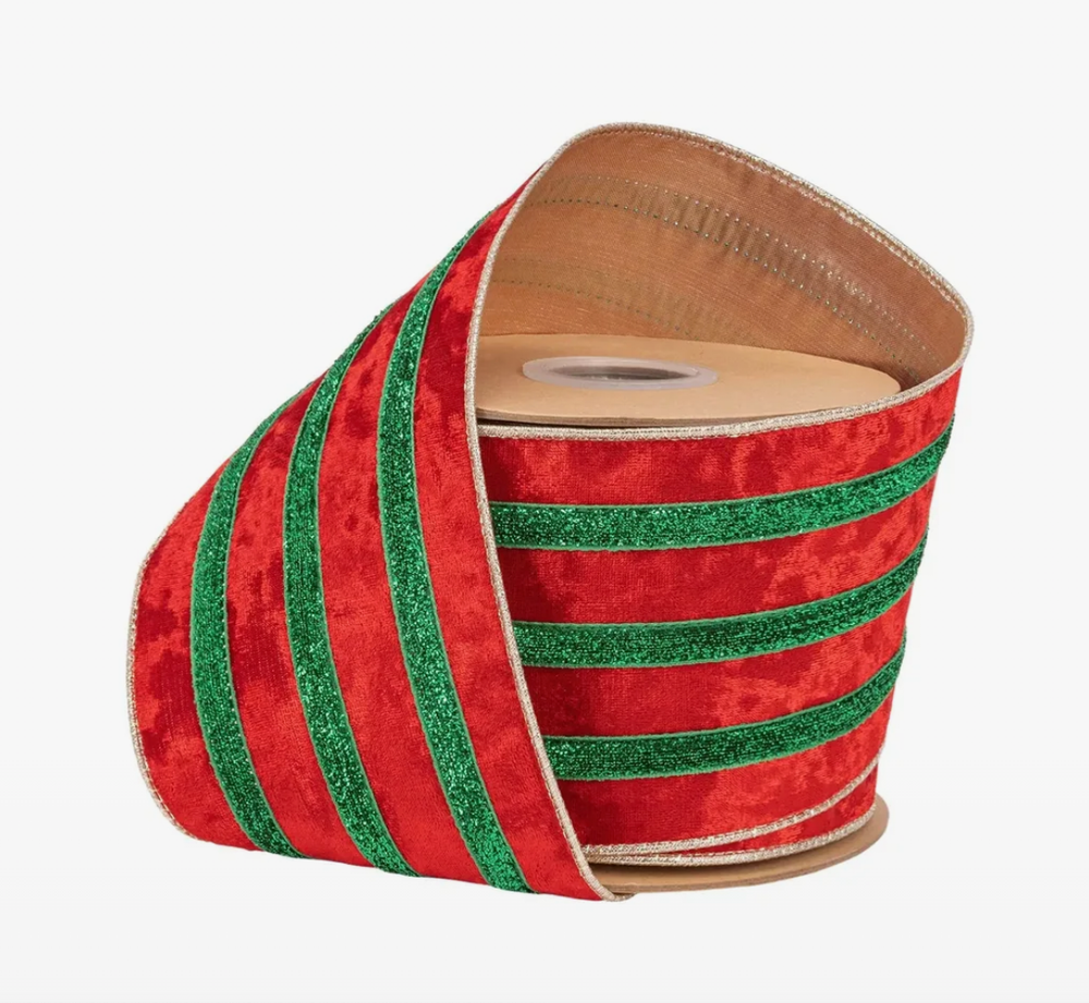 4" Wired Velvet Ribbon