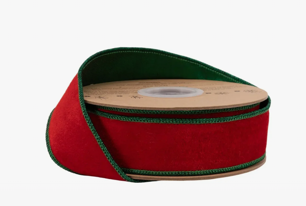 1.5" Wired Soft Velvet Ribbon