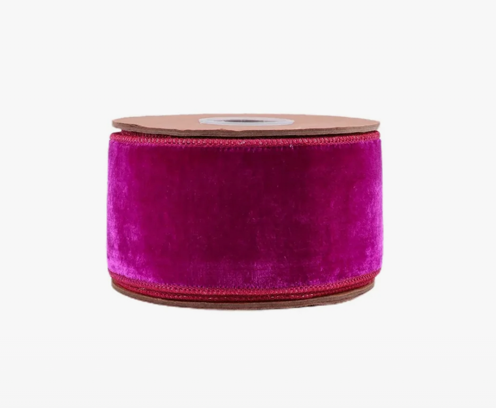 2.5" Wired Premium Velvet Ribbon