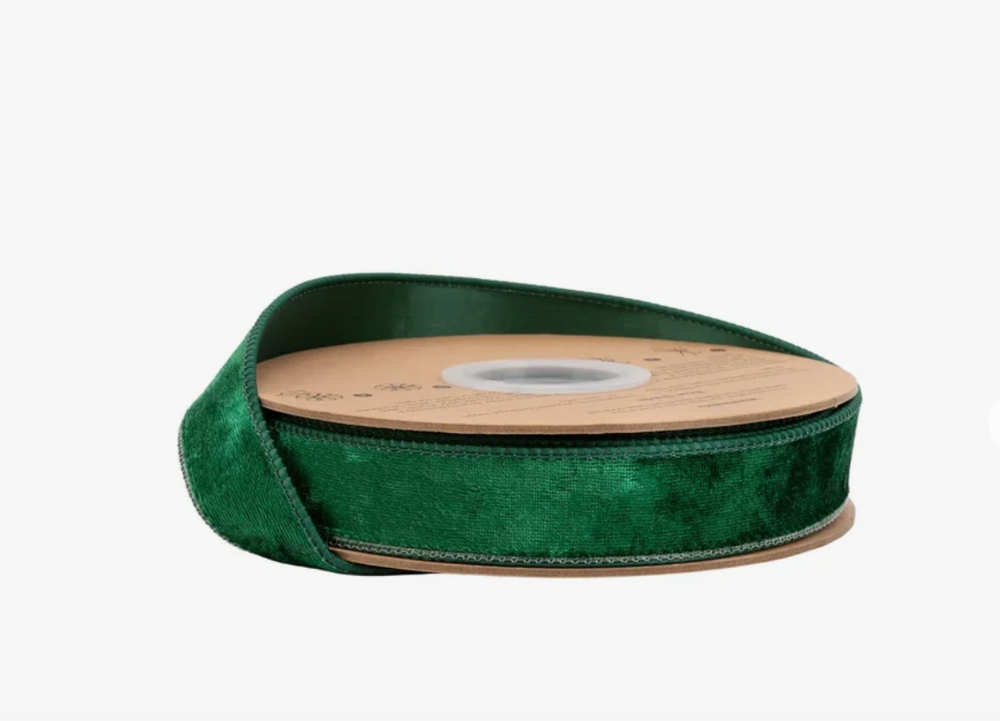 1" Wired Heritage Velvet Ribbon