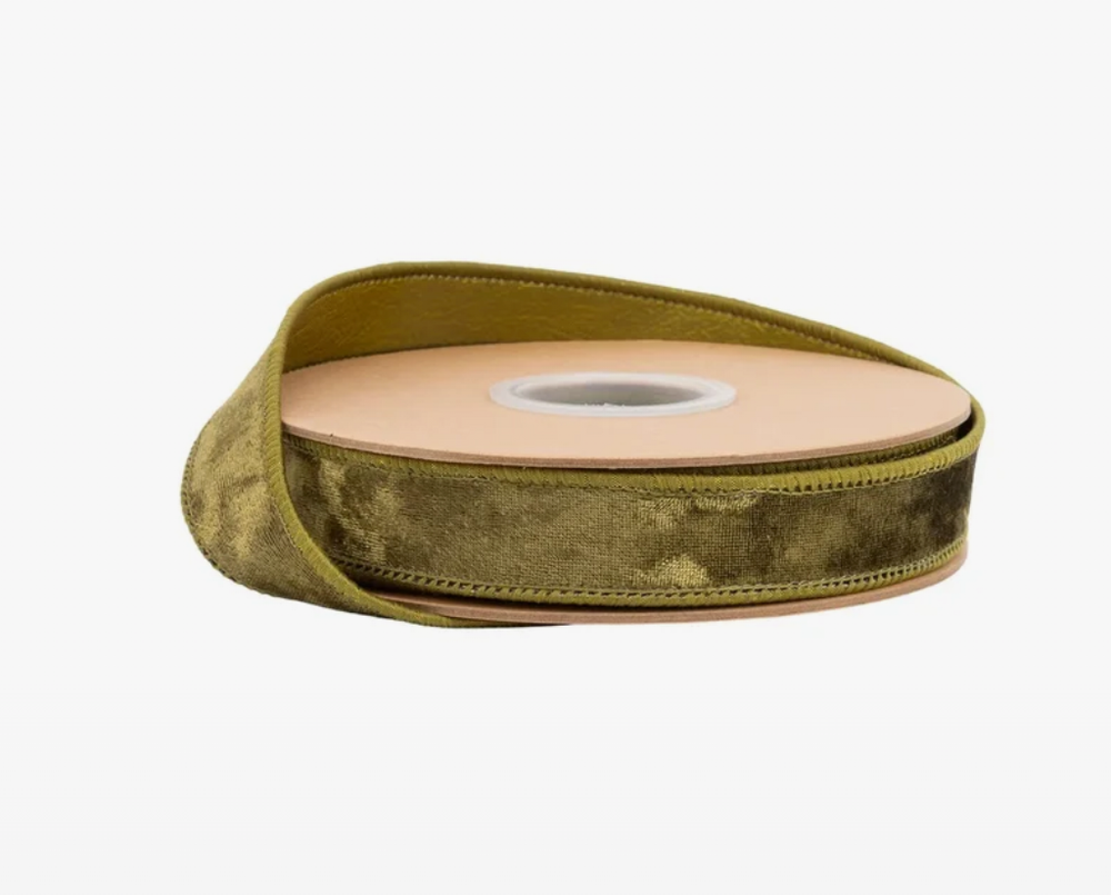 1" Wired Heritage Velvet Ribbon