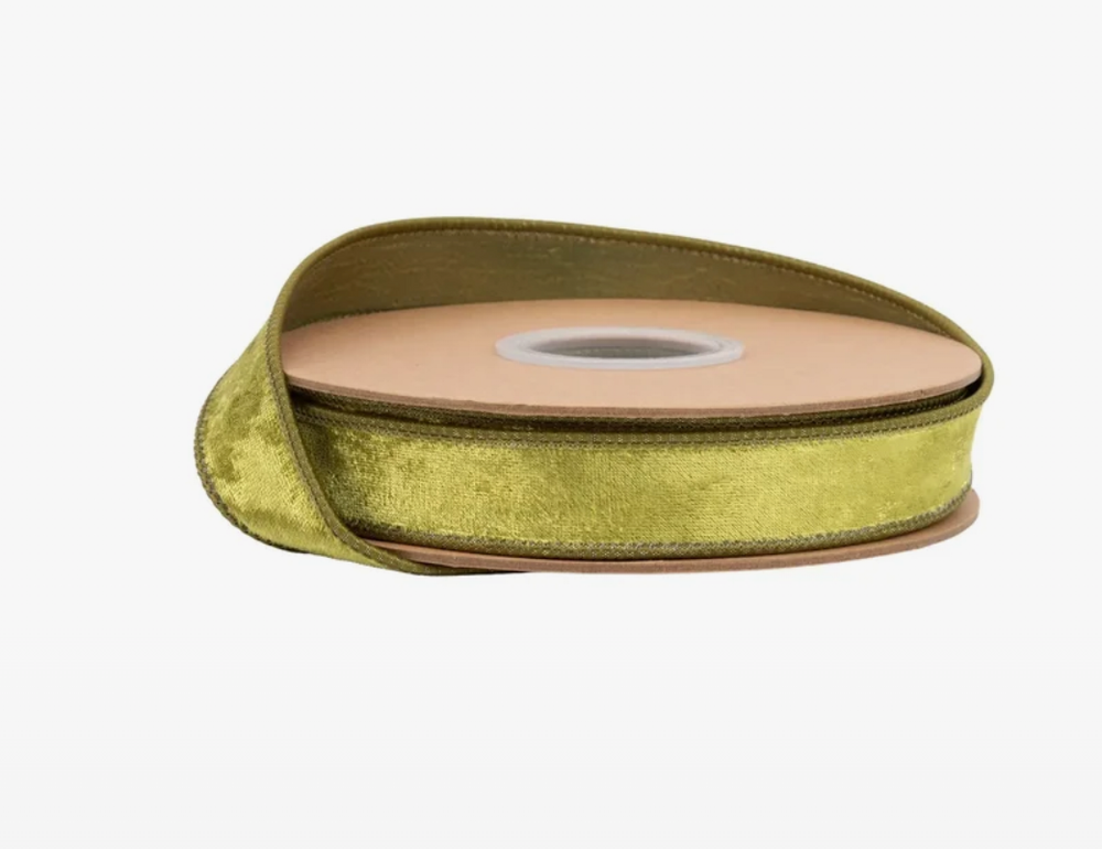 1" Wired Heritage Velvet Ribbon