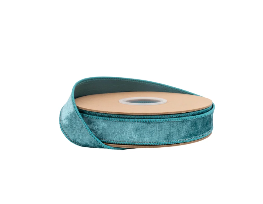 1" Wired Heritage Velvet Ribbon