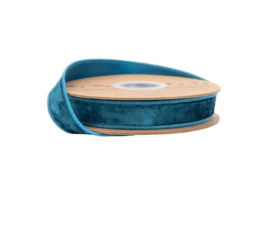 1" Wired Heritage Velvet Ribbon