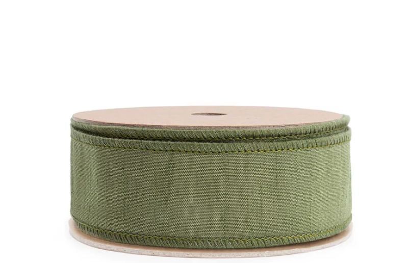 1.5" Wired Double-fused Dupioni Ribbon